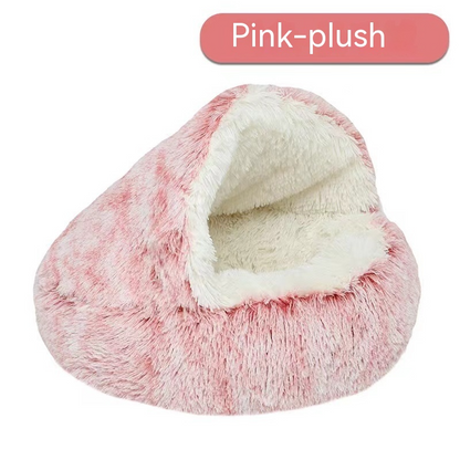 Snug Haven Velvet Pet Bed for Cats & Small Dogs