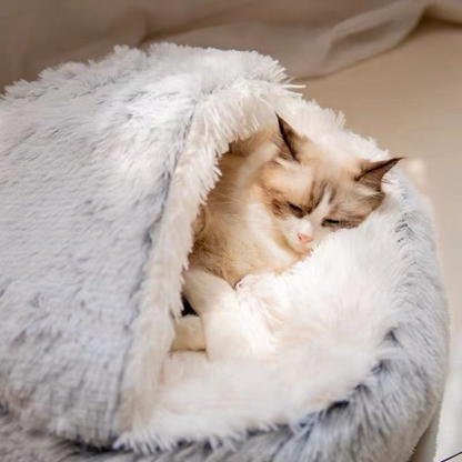Snug Haven Velvet Pet Bed for Cats & Small Dogs