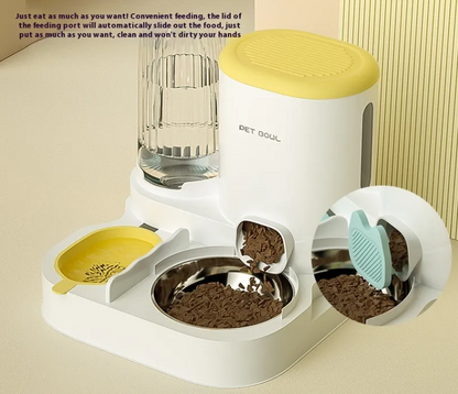 Dual Serve Cat Feeder & Fountain