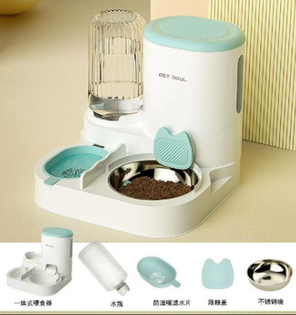 Dual Serve Cat Feeder & Fountain