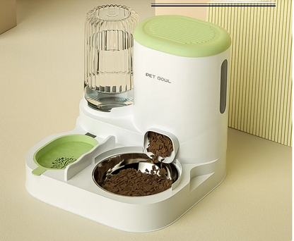 Dual Serve Cat Feeder & Fountain