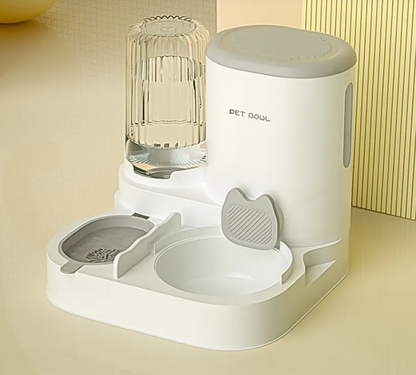 Dual Serve Cat Feeder & Fountain
