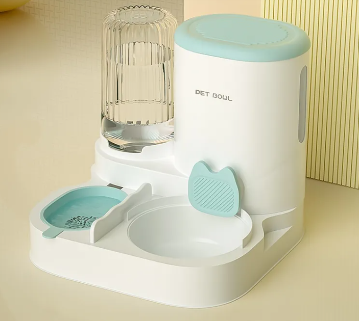 Dual Serve Cat Feeder & Fountain