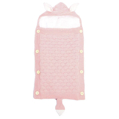 Spring Autumn Baby Knitted Rabbit Ear Sleep Sack