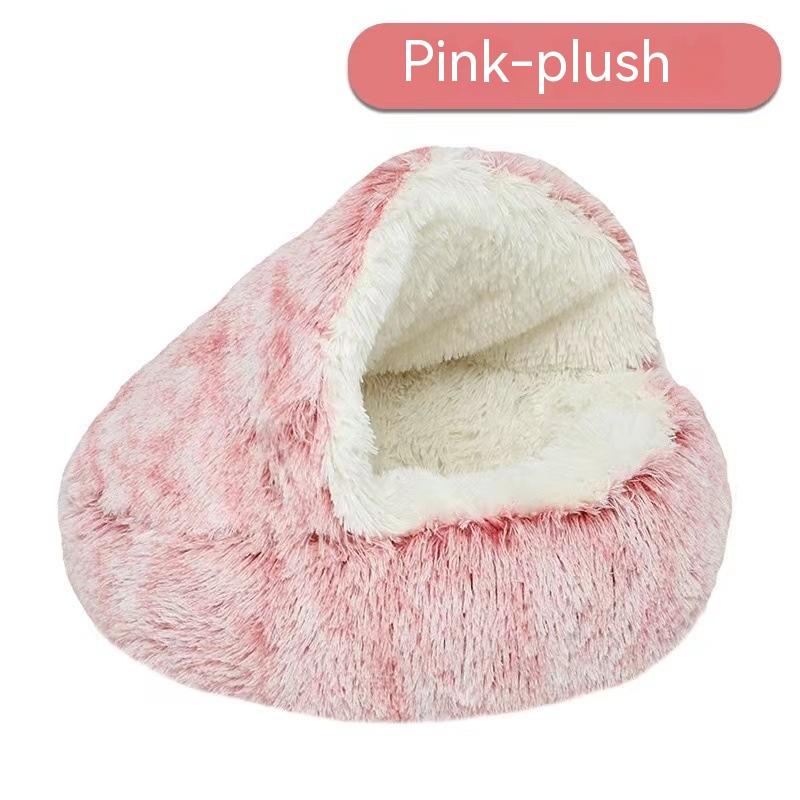 Snug Haven Velvet Pet Bed for Cats & Small Dogs