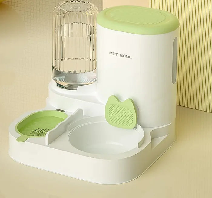 Dual Serve Cat Feeder & Fountain
